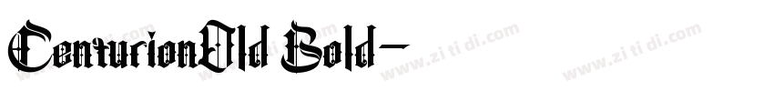 CenturionOld Bold字体转换